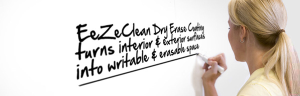 EeZeClean Dry Erase Paint from Precision Coatings 